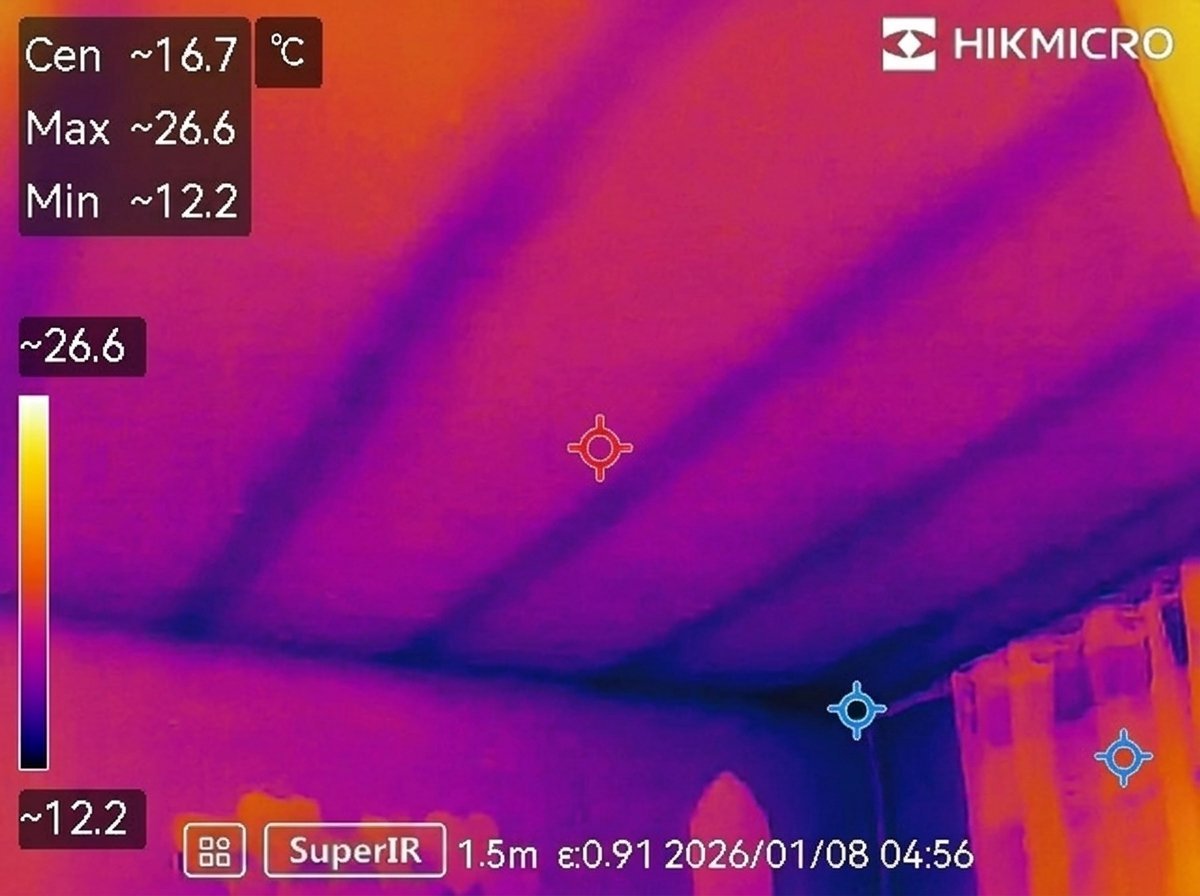 Inspección técnica con cámara termográfica en vivienda de Costa del Sol